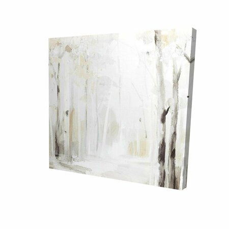 FONDO 32 x 32 in. Winter Forest-Print on Canvas FO2790225